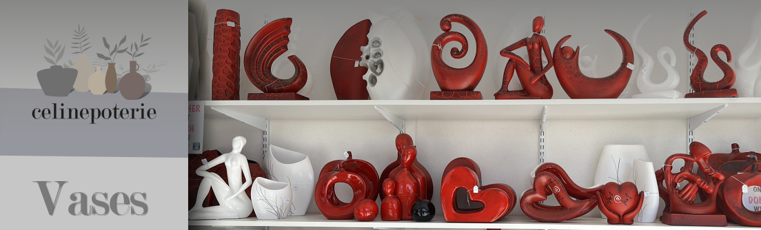 Céline poterie, vases décoratifs design d'intérieurs, statues, coupes fruits, caches pots